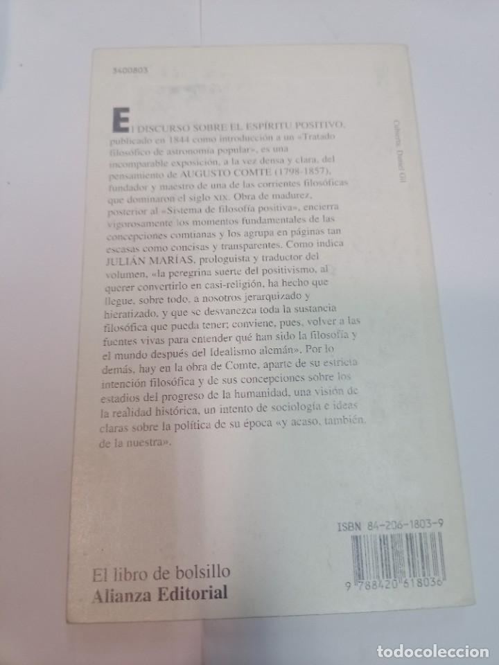 Libros de segunda mano: AUGUSTE COMTE Discurso sobre el espiritu positivo SA9539 - Foto 2