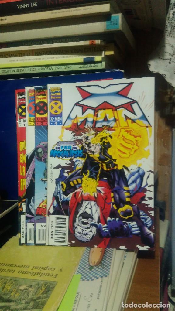 Libros de segunda mano: X-MAN,LA ERA DE APOCALIPSIS, MARVEL COMIC, FORUM X-MEN 1-2-3-4, 1996 - Foto 1