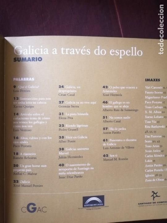 Libros de segunda mano: Galicia a trav&eacute;s do espello, compostelano 2000 - Foto 2