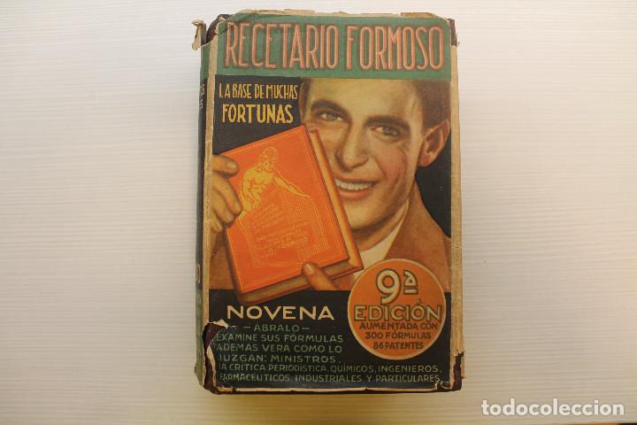 Libros de segunda mano: RECETARIO FORMOSO, LA BASE DE MUCHAS FORTUNAS, 1944