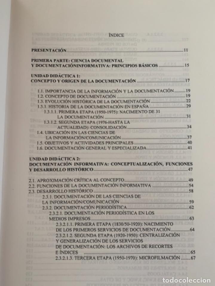 Libros de segunda mano: Curso de Documentaci&oacute;n informativa (Bols 18) - Foto 3