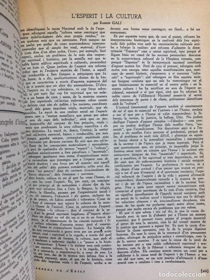 Libros de segunda mano: QUADERNS DE L&acute;EXILI MEXIC 1943-1947 - Foto 5