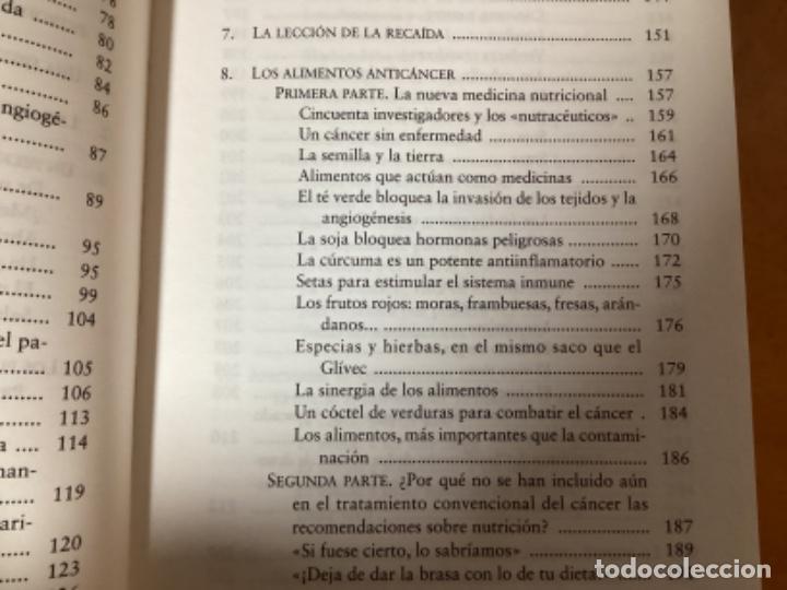 Libros de segunda mano: David Servan-Schreiber: Antic&aacute;ncer: Una nueva forma de vida - Foto 5