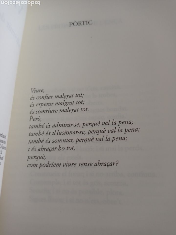 Libros de segunda mano: Viure un cant a la vida, un llibre de plenitud - Foto 2