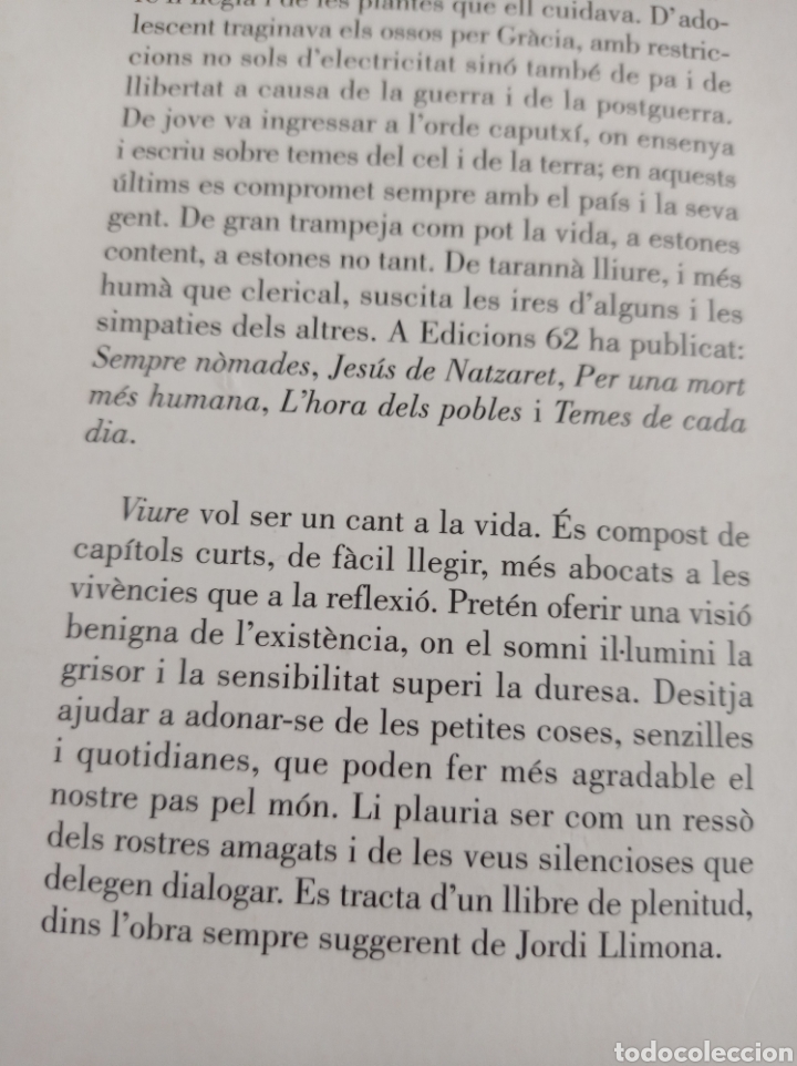 Libros de segunda mano: Viure un cant a la vida, un llibre de plenitud - Foto 6