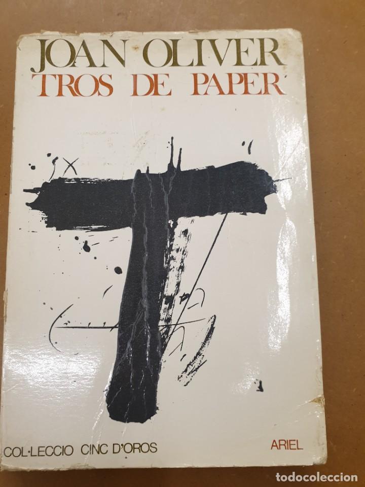 Libros de segunda mano: Tros de paper per Joan Oliver - Foto 1