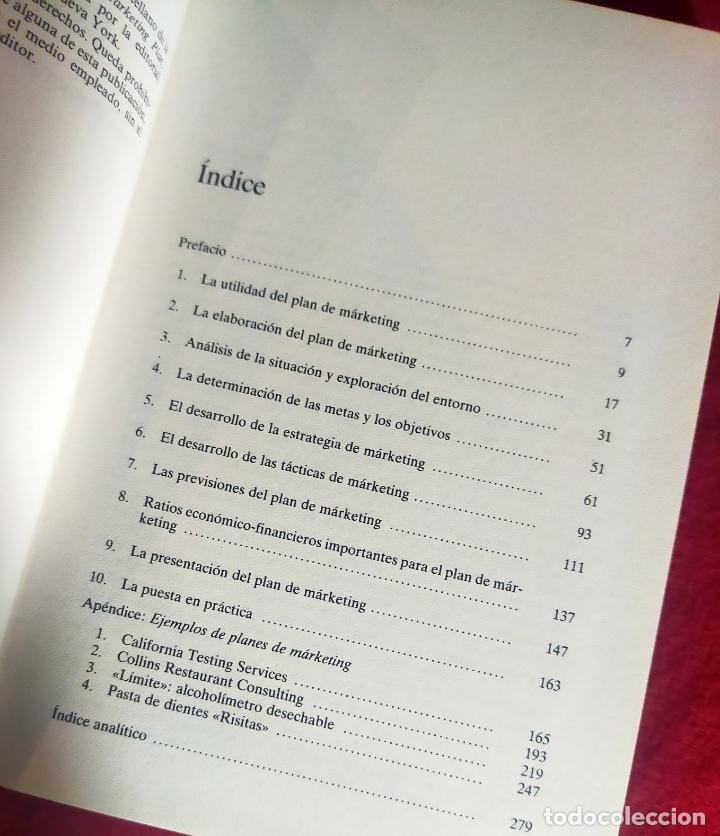 Libros de segunda mano: EL PLAN DE MARKETING - WILLIAM A. COHEN.. EDICIONES DEUSTO,S.A. - Foto 2