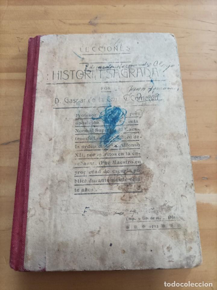 Gebrauchte B&uuml;cher: LECCIONES DE HISTORIA SAGRADA,GASPAR DE LA CRUZ Y COMERON,1912,58 PAG.