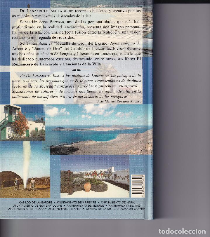 Libros de segunda mano: DE LANZAROTE INSULA - CANARIAS - Foto 2