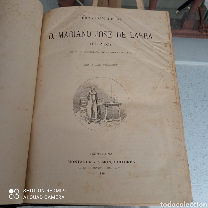 Libros de segunda mano: Obras completas de d. Mariano Jos&eacute; de Larra 1886 - Foto 3