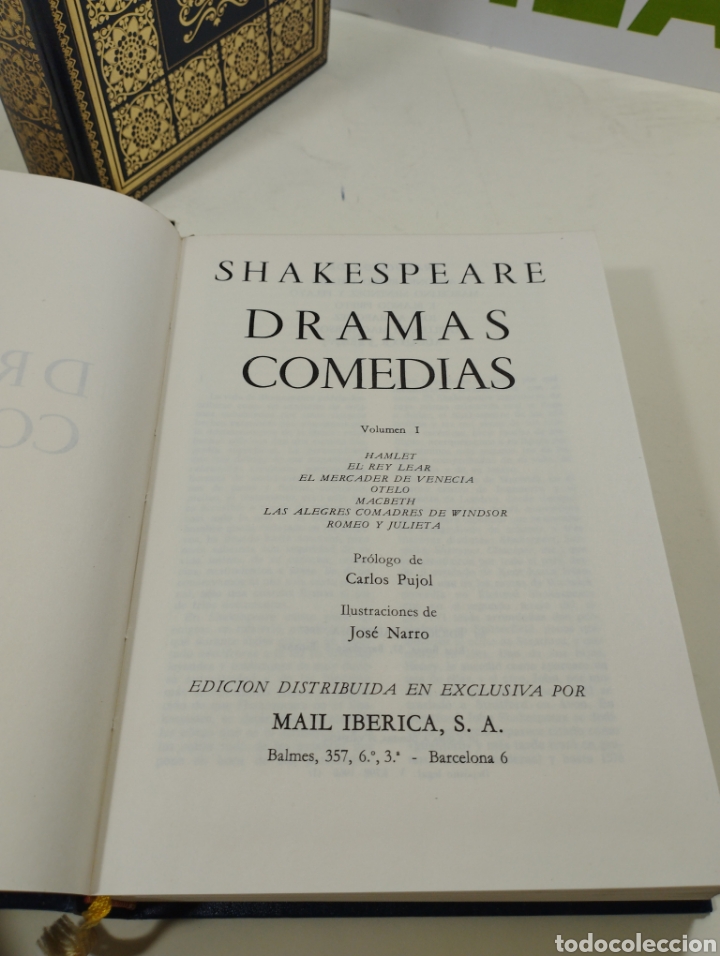 Libros de segunda mano: Dramas comedias. Shakespeare. Mail ib&eacute;rica. 2 tomos. - Foto 3