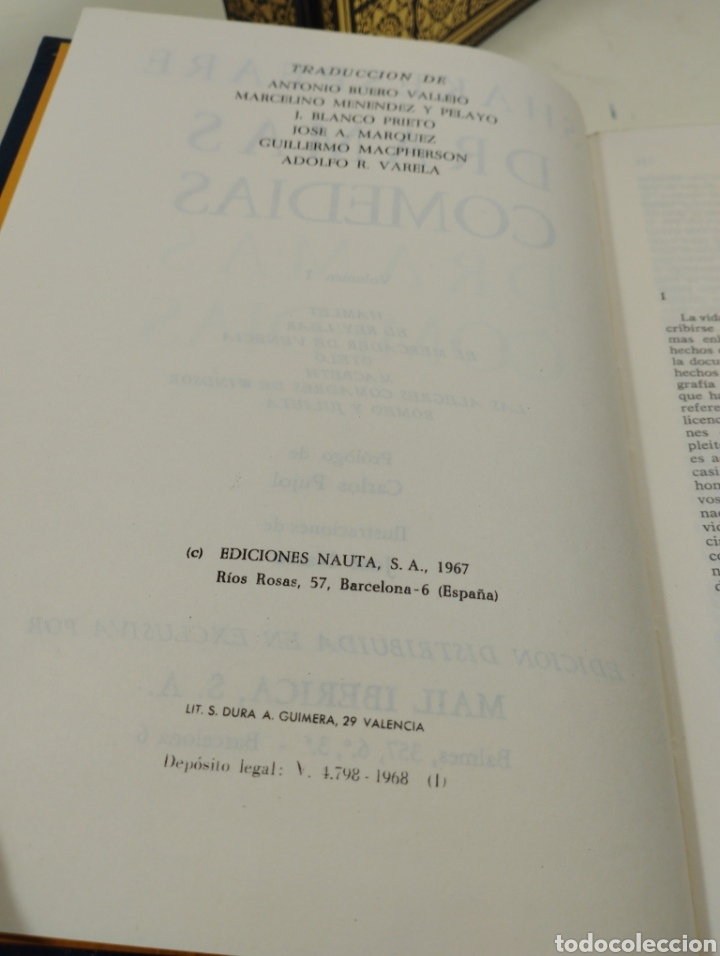 Libros de segunda mano: Dramas comedias. Shakespeare. Mail ib&eacute;rica. 2 tomos. - Foto 4