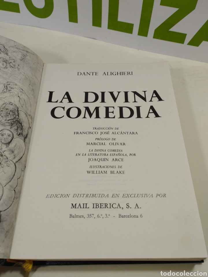 Libros de segunda mano: La divina comedia. Dante Alighieri. Mail ib&eacute;rica. - Foto 2