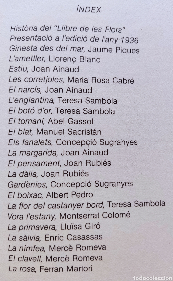 Libros de segunda mano: LLIBRE DE LES FLORS FACS&Iacute;MIL TIRADA LIMITADA - Foto 10