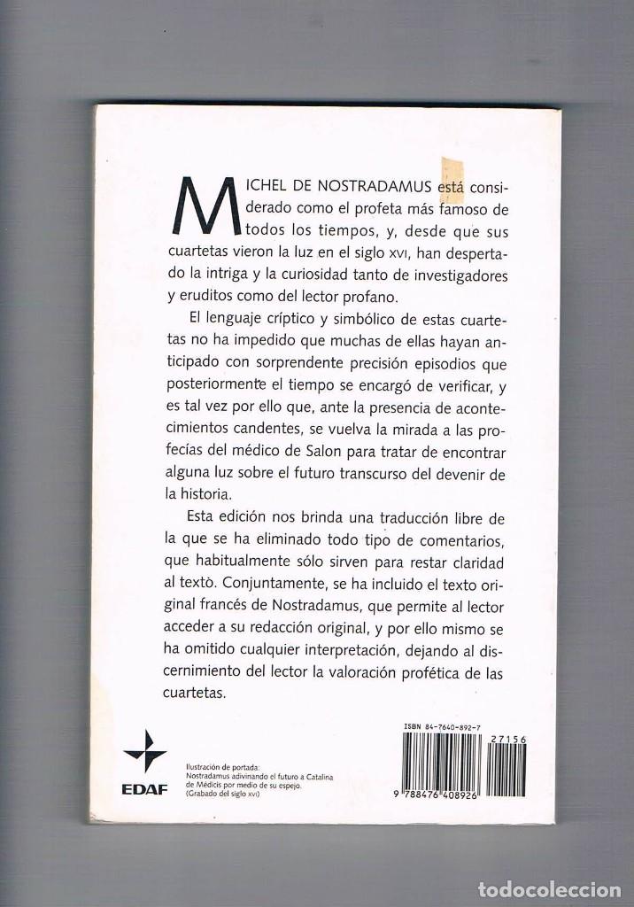 Libros de segunda mano: Las profecias de Nostradamus Edaf 1994 **- - Foto 2
