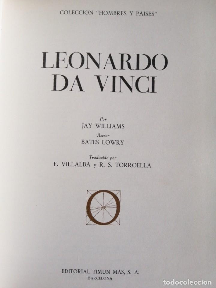 Libros de segunda mano: Leonardo da Vinci, Timun 1967, libro - Foto 2