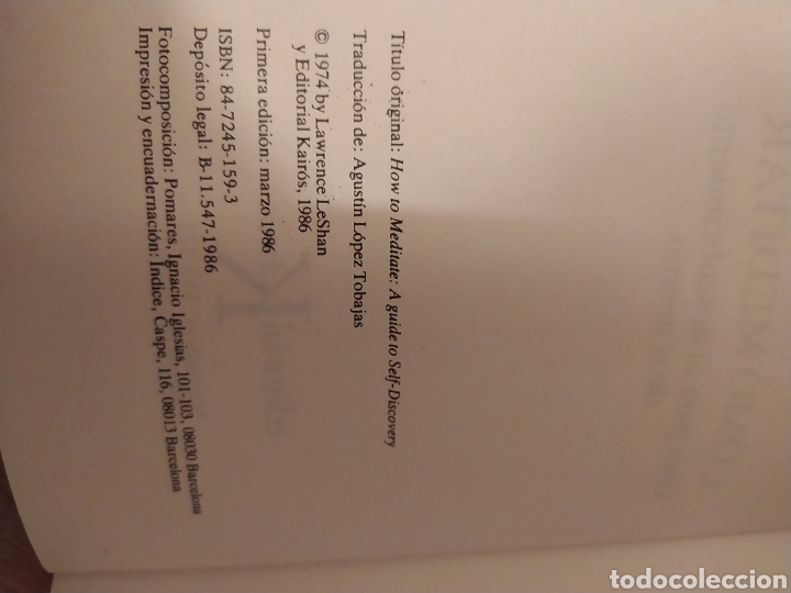 Libros de segunda mano: C&oacute;mo meditar lawrence LeShan - Foto 3