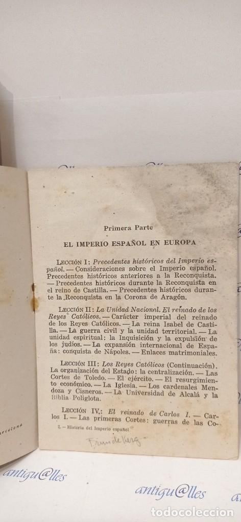 Libros de segunda mano: LIBRO HISTORIA DEL IMPERIO ESPA&Ntilde;OL,JOSE LUIS ASIAN PE&Ntilde;A,EDIT.BOSCH + PROGRAMA ESTUDIO. - Foto 8