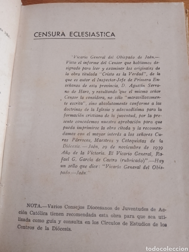 Libros de segunda mano: CRISTO ES LA VERDAD. - Foto 3