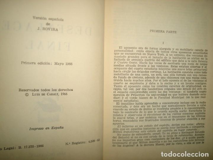 Libros de segunda mano: 5- DESENLACE FINAL - EVAN HUNTER - PRIMERA EDICI&Oacute;N MAYO 1966 - Foto 4