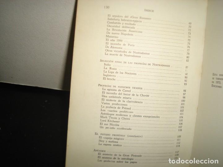Libros de segunda mano: 5- LAS PROFEC&Iacute;A DE NOSTRADAMUS - H. J. FORMAN - Foto 4