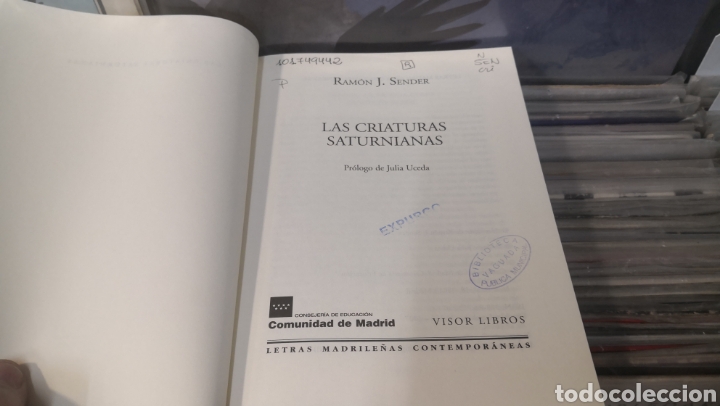 Libros de segunda mano: Ram&oacute;n J. Sender las criaturas saturnianas - Foto 2