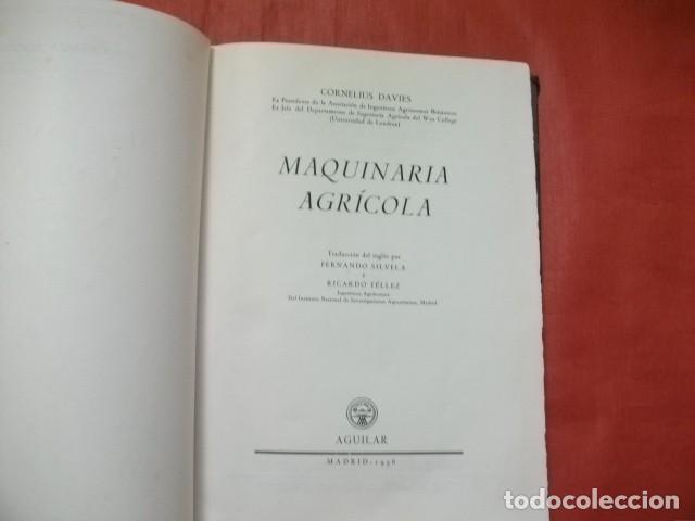 Libros de segunda mano: MAQUINARIA AGR&Iacute;COLA - CORNELIUS DAVIES - Foto 2