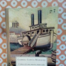Libros de segunda mano: GABRIEL GARCÍA MÁRQUEZ.- CRÓNICA DE UNA MUERTE ANUNCIADA. DEBOLSILLO. 2006. 19 CM. 137 PÁGINAS. 138. Lote 343224268