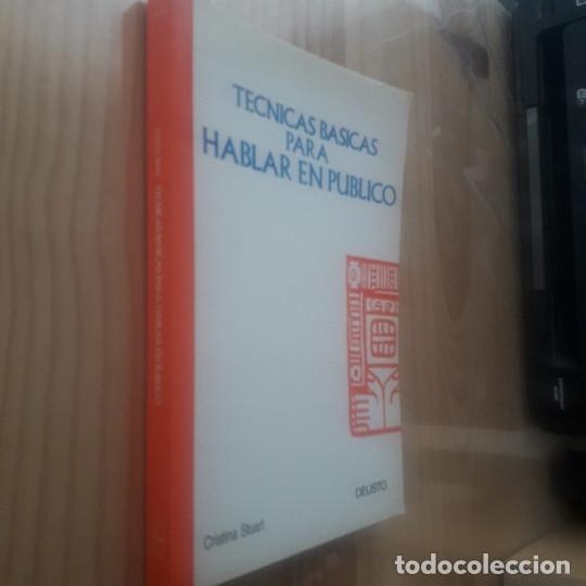 Libros de segunda mano: TECNICAS BASICAS PARA HABLAR EN PUBLICO - CRISTINA STUART