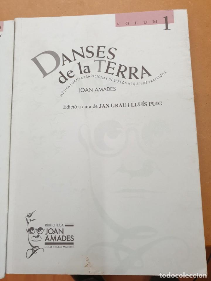 Libros de segunda mano: Danses de la terra en 2 volums per Joan Amades - Foto 1