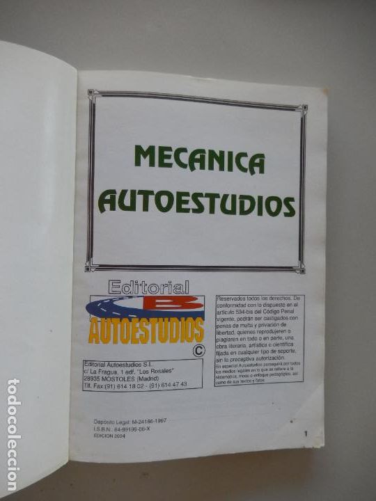 Libros de segunda mano: MEC&Aacute;NICA AUTOESTUDIOS - EDITORIAL AUTOESTUDIOS 2004. - Foto 6