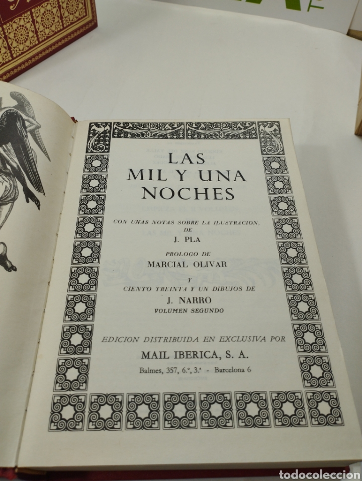 Libros de segunda mano: Las mil y una noches. 2 tomos. Mail ib&eacute;rica. - Foto 2