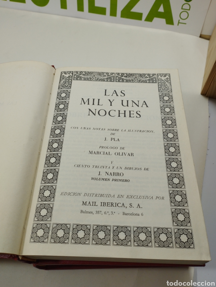 Libros de segunda mano: Las mil y una noches. 2 tomos. Mail ib&eacute;rica. - Foto 3