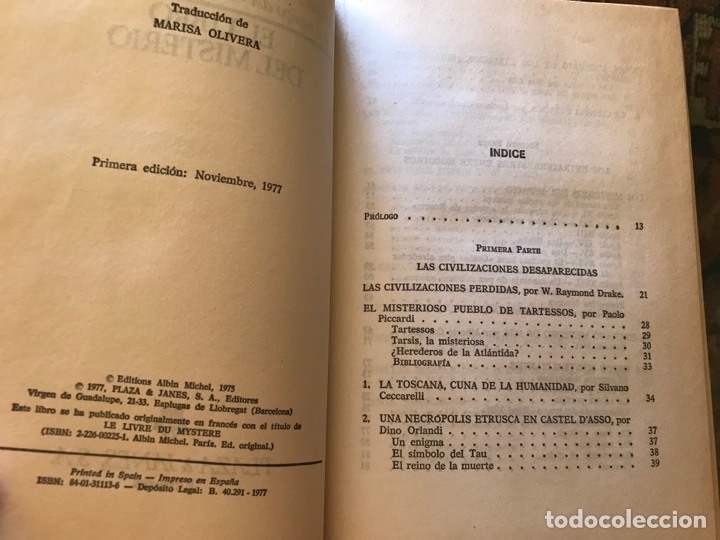 Libros de segunda mano: El libro del misterio. Jacques Bergier - Foto 3