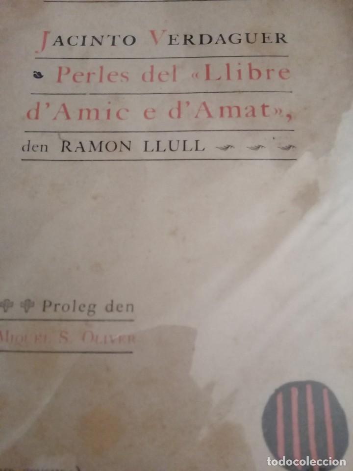 Libros de segunda mano: Jacinto Verdaguer.Perles del LLibre d Amic e d  Amat. - Foto 1