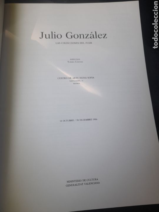 Libros de segunda mano: Julio Gonz&aacute;lez 1986,LS colecciones del Ivam - Foto 2