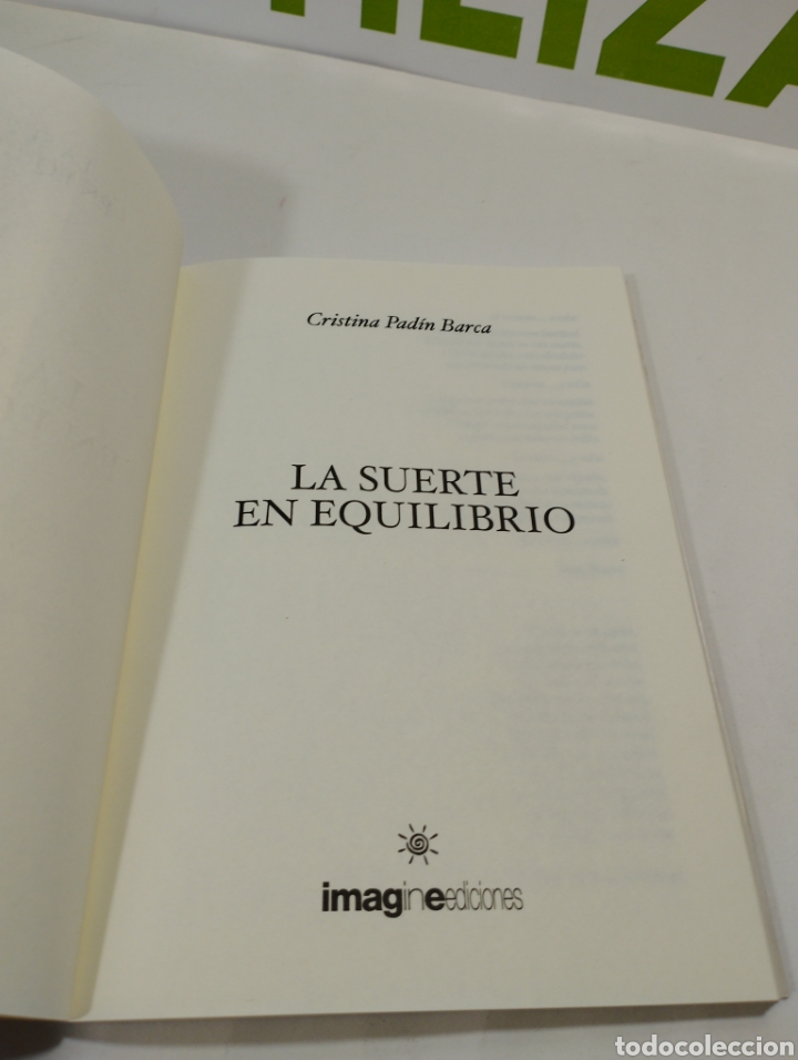 Libros de segunda mano: La suerte en el equilibrio. Cristina padin barca. Imagine ediciones. - Foto 3