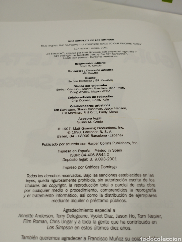 Libros de segunda mano: Gu&iacute;a completa de los simpsons. - Foto 4