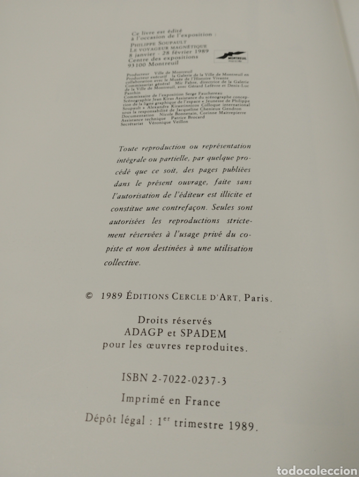 Libros de segunda mano: Philippe soupault. Voyageur Magnetique. - Foto 5