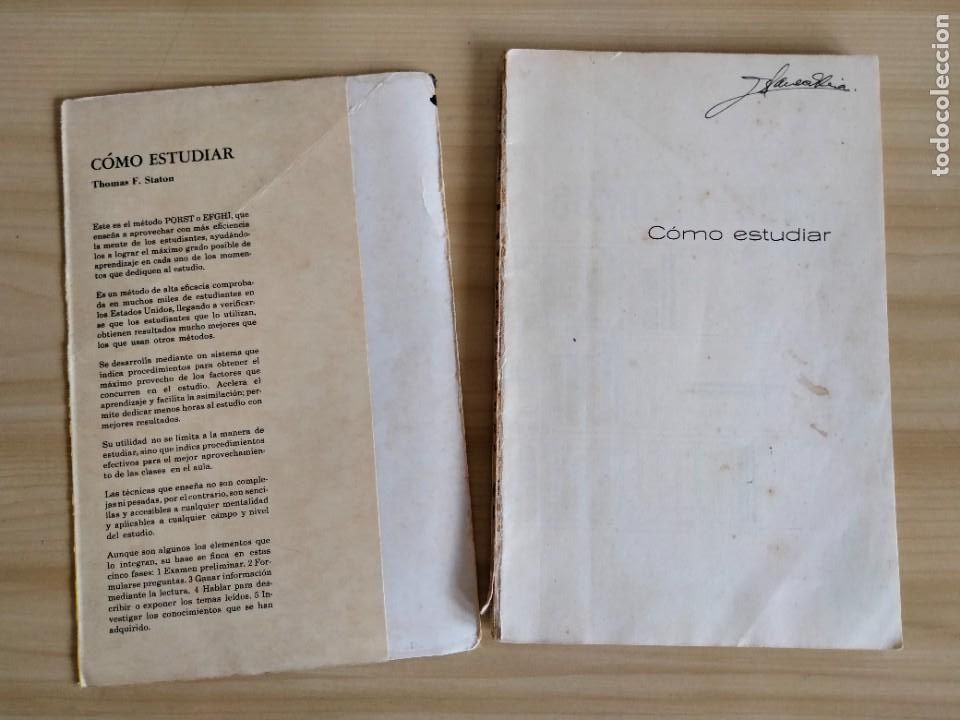 Libros de segunda mano: LIBRO COMO ESTUDIAR DE THOMAS F. STATON - Foto 2