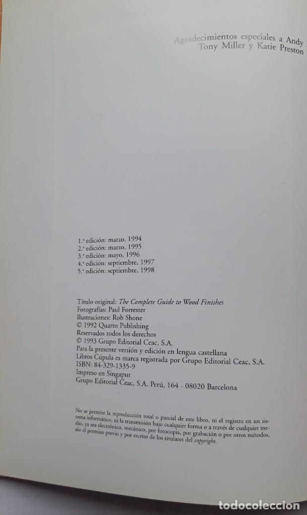 Libros de segunda mano: GUIA DE LOS ACABADOS EN MADERA. DERRICK CRUMP - Foto 2