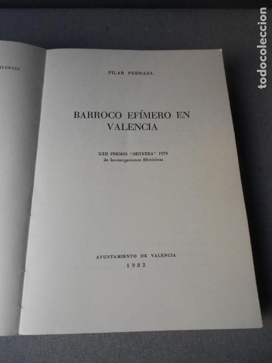 Libros de segunda mano: BARROCO EFIMERO EN VALENCIA - Foto 2