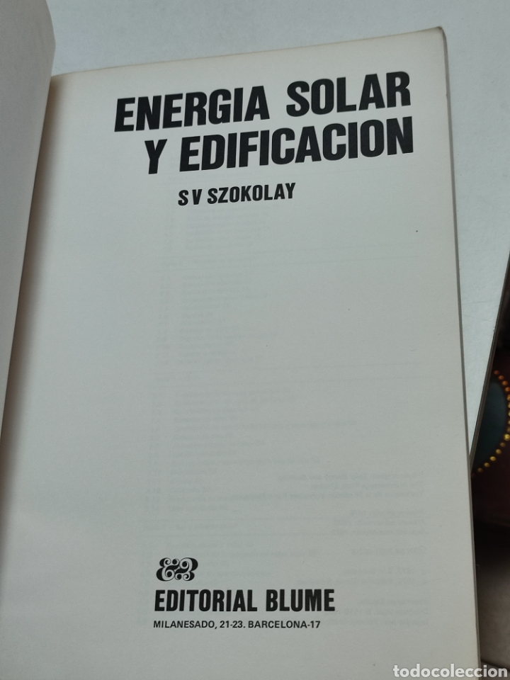 Libros de segunda mano: Energ&iacute;a solar y edificaci&oacute;n Szokolay - Foto 2