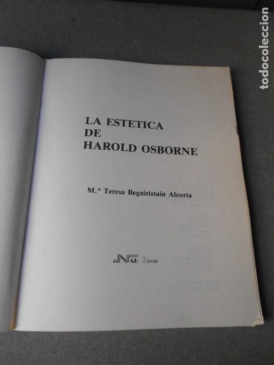 Libros de segunda mano: LA ESTETICA DE HAROLD OSBORNE - Foto 2