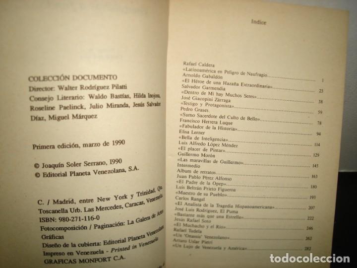 Libros de segunda mano: 8- VENEZOLANOS A FONDO - JOAQU&Iacute;N SOLER SERRANO - Foto 4