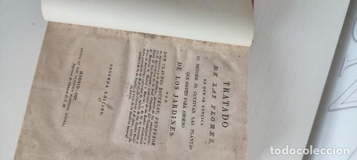 Libros de segunda mano: Antiguo libro tratado de las flores 1827 - Foto 1