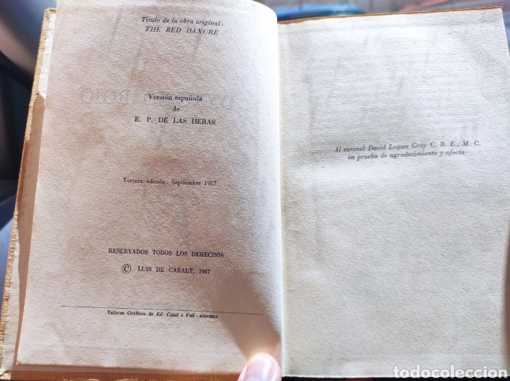 Libros de segunda mano: Libro El Danubio Rojo - Bruce Marshall - 1965 - - Foto 5