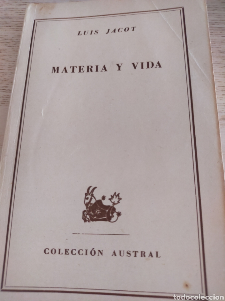 Libros de segunda mano: Materia y vida. Luis Jacot - Foto 1