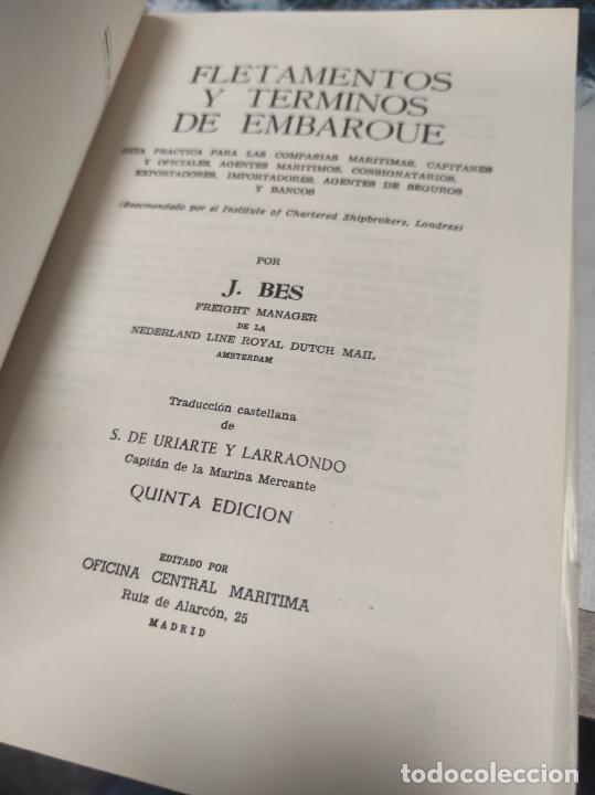 Libros de segunda mano: FLETAMENTOS Y TERMINOS DE EMBARQUE. 5 ed - Foto 2