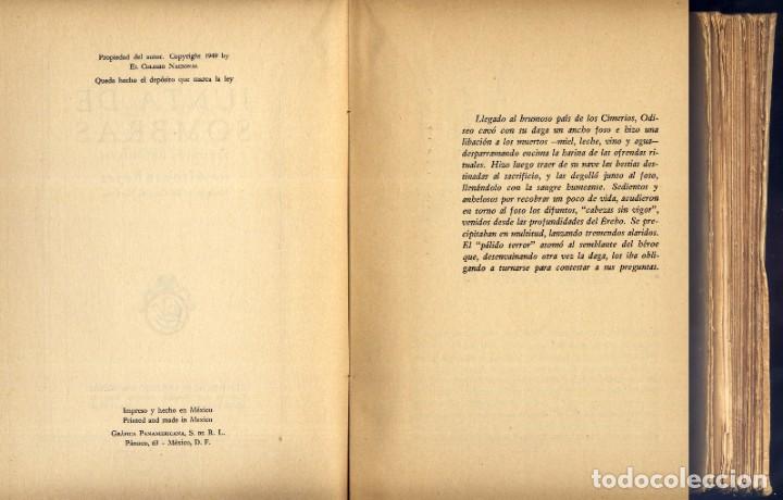 Libros de segunda mano: REYES, Alfonso. Junta de sombras. Estudios hel&eacute;nicos. 1949. - Foto 2